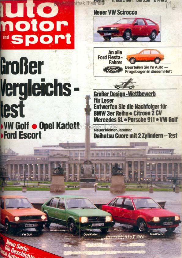 [Image: "An alle Ford Fiesta-Fahrer. Beurteilen Sie Ihr Auto."]