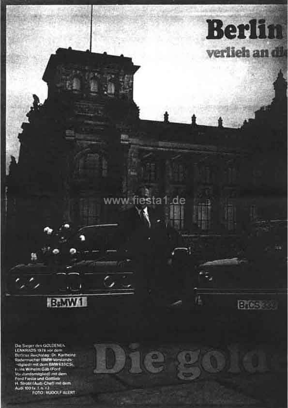 [Image: "Die goldenen Drei des Jahrgangs 1976."]