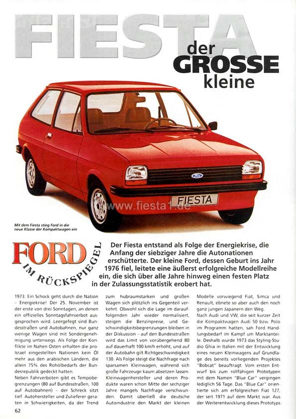 [Image: "Fiesta, der gro&szlig;e Kleine."]